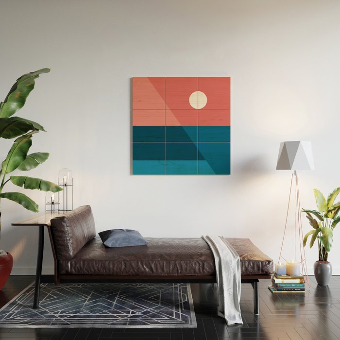 Geometric Landscape 11 Wood Wall Art Gallery Image 2