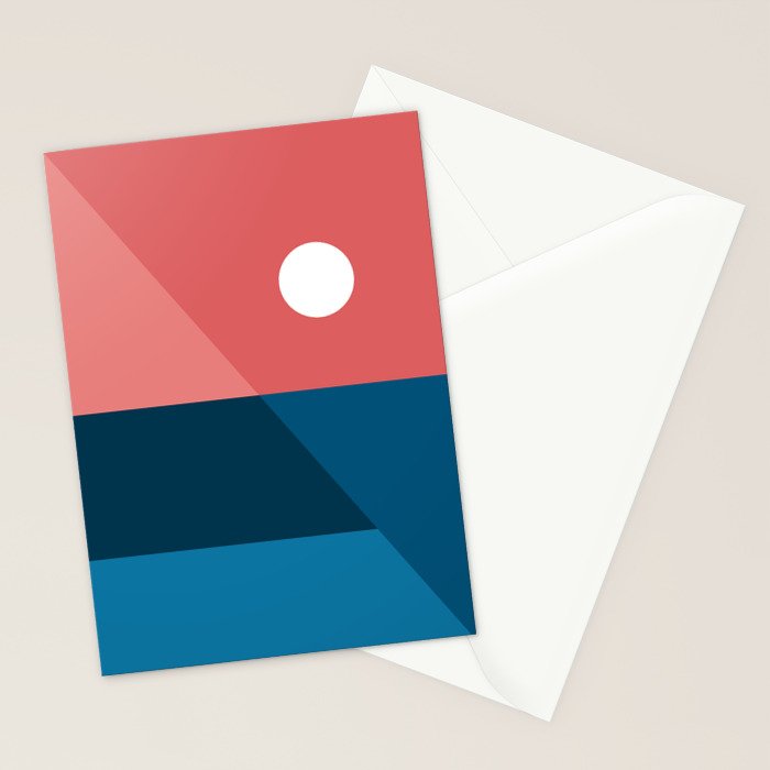 Geometric Landscape 11 Stationery Card Gallery Image 2