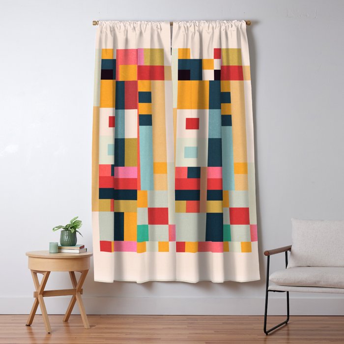 Geometric Abstraction 216 Window Curtain Gallery Image 5