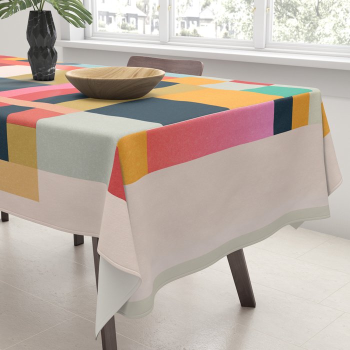 Geometric Abstraction 216 Tablecloth Gallery Image 3