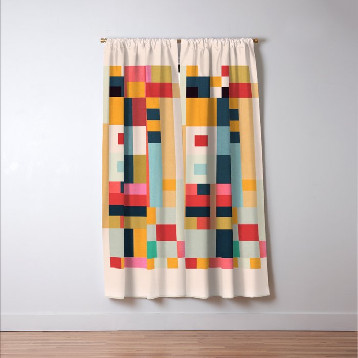 Geometric Abstraction 216 Window Curtain Gallery Image 3