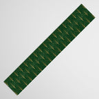 Art Deco Waterfalls // Emerald Green Table Runner Gallery Image 3