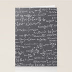 Math Equations // Charcoal Stationery Card Gallery Image 2