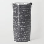 Math Equations // Charcoal Travel Mug Gallery Image 2