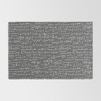 Math Equations // Charcoal Rug Gallery Image 2