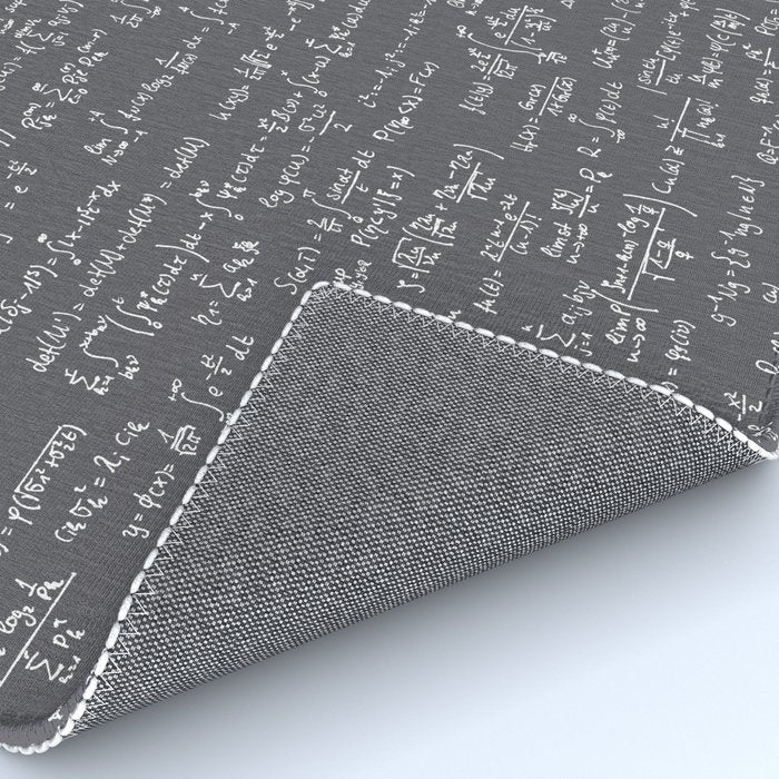 Math Equations // Charcoal Rug Gallery Image 4