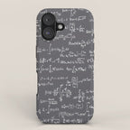 Math Equations // Charcoal iPhone Case Gallery Image 1