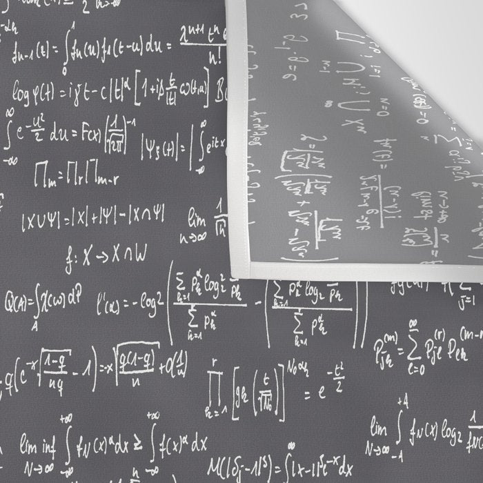 Math Equations // Charcoal Wall Tapestry Gallery Image 3