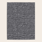 Math Equations // Charcoal Poster Gallery Image 4