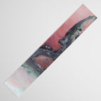 Abstract Pink and Charcoal Art Print Table Runner Gallery Image 3