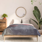 Abstract Pink and Charcoal Art Print Comforter Gallery Image 3