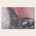 Abstract Pink and Charcoal Art Print Cutting Board Gallery Image 1