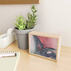 Abstract Pink and Charcoal Art Print Mini Art Print Gallery Image 2