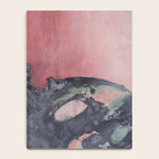 Abstract Pink and Charcoal Art Print Notebook Gallery Image 4