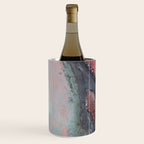 Abstract Pink and Charcoal Art Print Wine Chiller Gallery Image 2