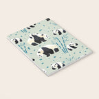 Panda Watercolor Shade of Green  Notebook Gallery Image 3