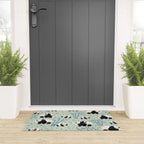 Panda Watercolor Shade of Green  Welcome Mat Gallery Image 3