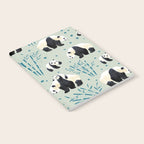 Panda Watercolor Shade of Green  Notebook Gallery Image 2