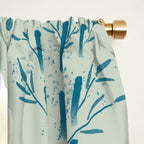 Panda Watercolor Shade of Green  Window Curtain Gallery Image 2