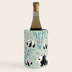 Panda Watercolor Shade of Green  Wine Chiller Gallery Image 1