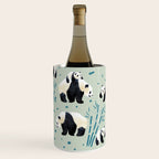 Panda Watercolor Shade of Green  Wine Chiller Gallery Image 2