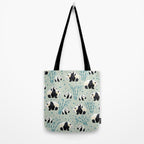 Panda Watercolor Shade of Green  Tote Bag Gallery Image 2