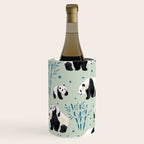 Panda Watercolor Shade of Green  Wine Chiller Gallery Image 3