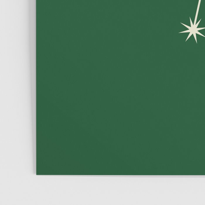 Cancer Zodiac Star Constellation Line Art Green Poster Gallery Image 3