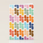 Retro Shapes Geometry Pattern Stationery Card Gallery Image 2