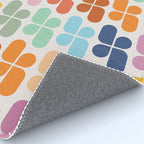 Retro Shapes Geometry Pattern Rug Gallery Image 4