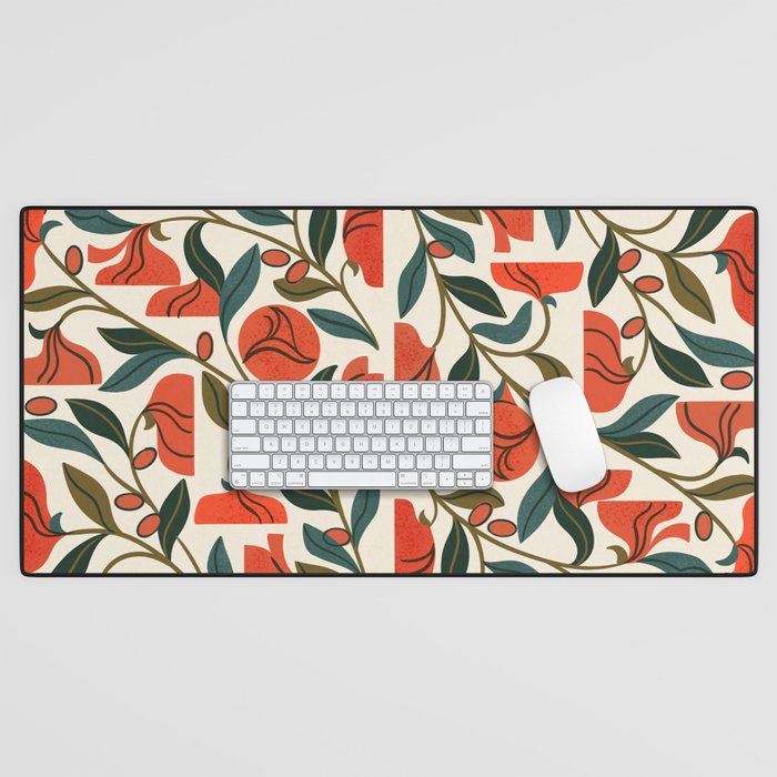 Nouveau Flower Market 1 Desk Mat Gallery Image 1