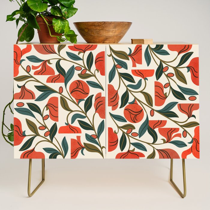 Nouveau Flower Market 1 Credenza Gallery Image 1