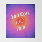 You Can Do This - Gradient Inspirational Quotes Throw Blanket Gallery Image 2