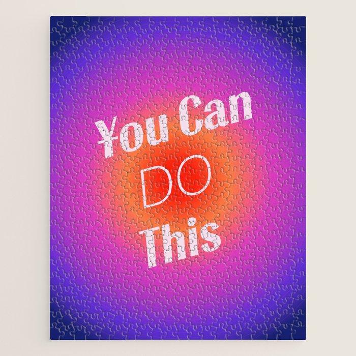 You Can Do This - Gradient Inspirational Quotes Jigsaw Puzzle Gallery Image 1