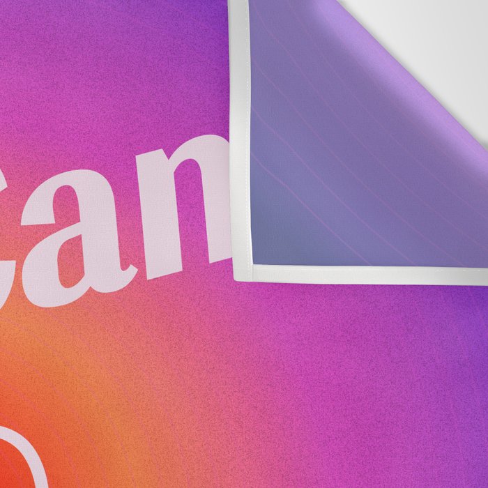 You Can Do This - Gradient Inspirational Quotes Wall Tapestry Gallery Image 3
