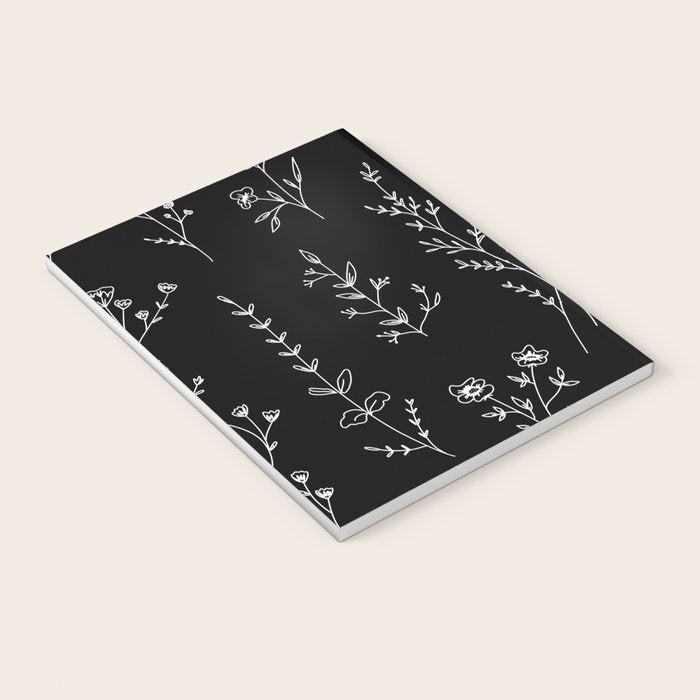 New Black Wildflowers Notebook Gallery Image 3