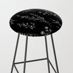 New Black Wildflowers Stool Gallery Image 2