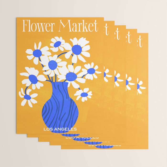 Flower Market 02: Los Angeles | Color Series Wrapping Paper Gallery Image 3