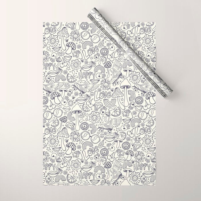 Love Happy Wrapping Paper Gallery Image 1