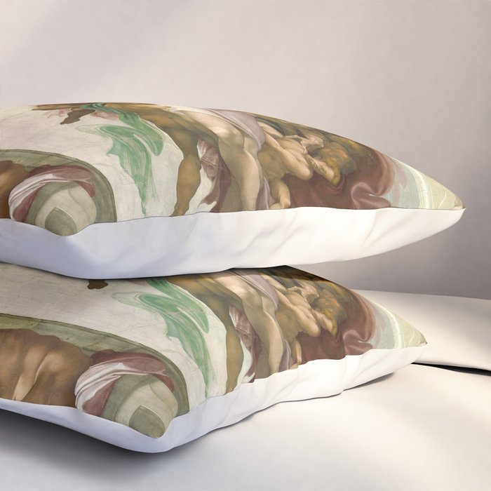 Michelangelo Buonarroti "Creation of Adam" (1) Pillow Sham Gallery Image 3