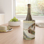 Michelangelo Buonarroti "Creation of Adam" (1) Wine Chiller Gallery Image 4
