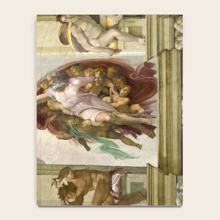 Michelangelo Buonarroti "Creation of Adam" (1) Notebook Gallery Image 4