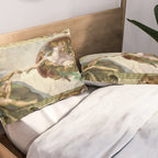 Michelangelo Buonarroti "Creation of Adam" (1) Pillow Sham Gallery Image 2