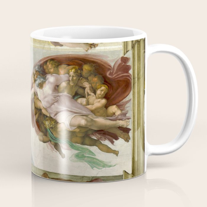 Michelangelo Buonarroti "Creation of Adam" (1) Coffee Mug Gallery Image 1