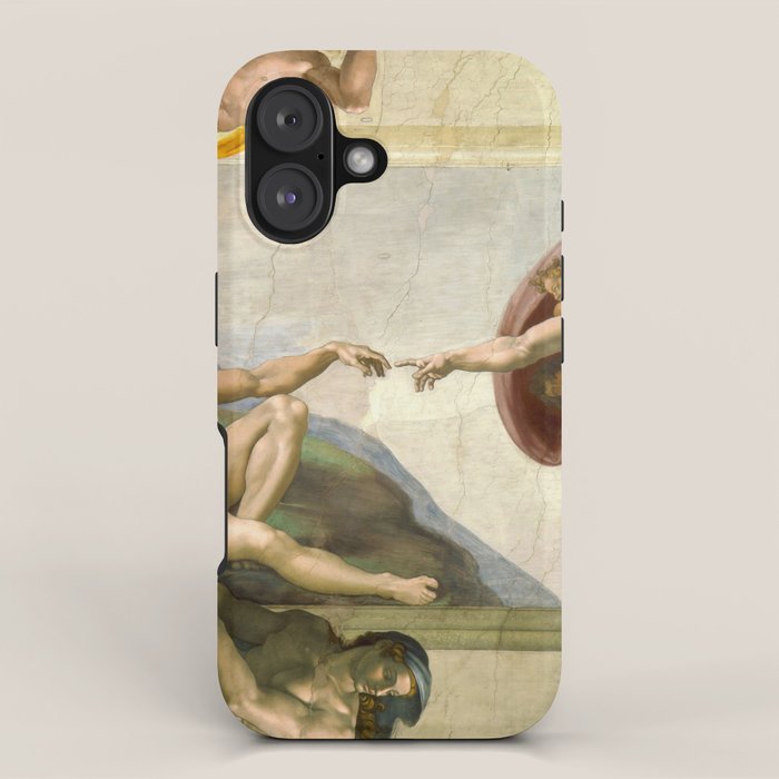 Michelangelo Buonarroti "Creation of Adam" (1) iPhone Case Gallery Image 1