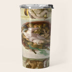 Michelangelo Buonarroti "Creation of Adam" (1) Travel Mug Gallery Image 2