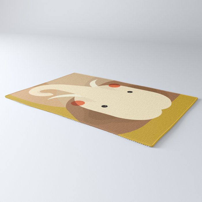 Elephant, Animal Portrait Rug Gallery Image 3