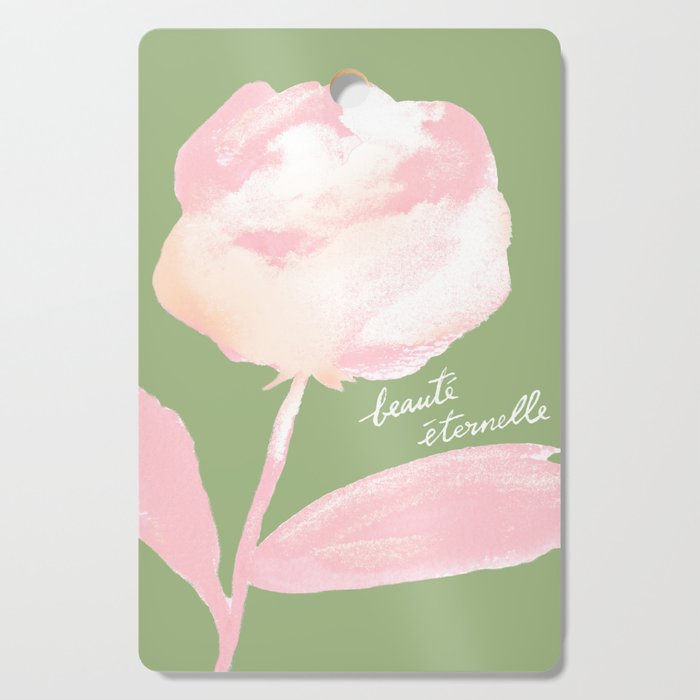 Rose Painting - Beauté Eternelle French  Cutting Board Gallery Image 1