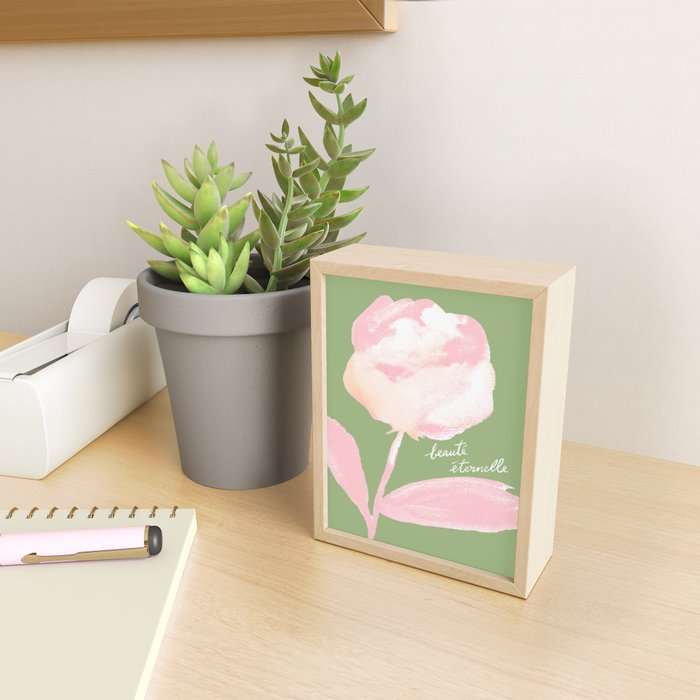 Rose Painting - Beauté Eternelle French  Mini Art Print Gallery Image 2