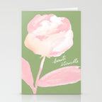 Rose Painting - Beauté Eternelle French  Stationery Card Gallery Image 2